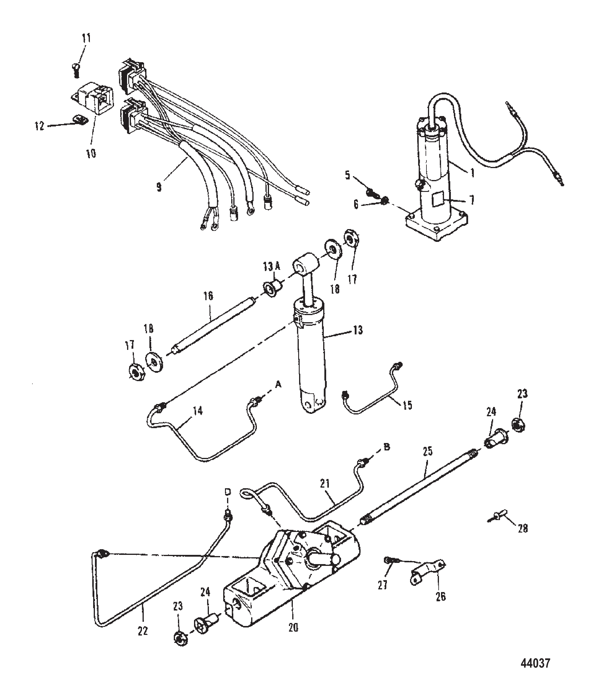 动力升降装置-第三代（子弹头连接器） Power Trim-Design III With Bullet Connectors