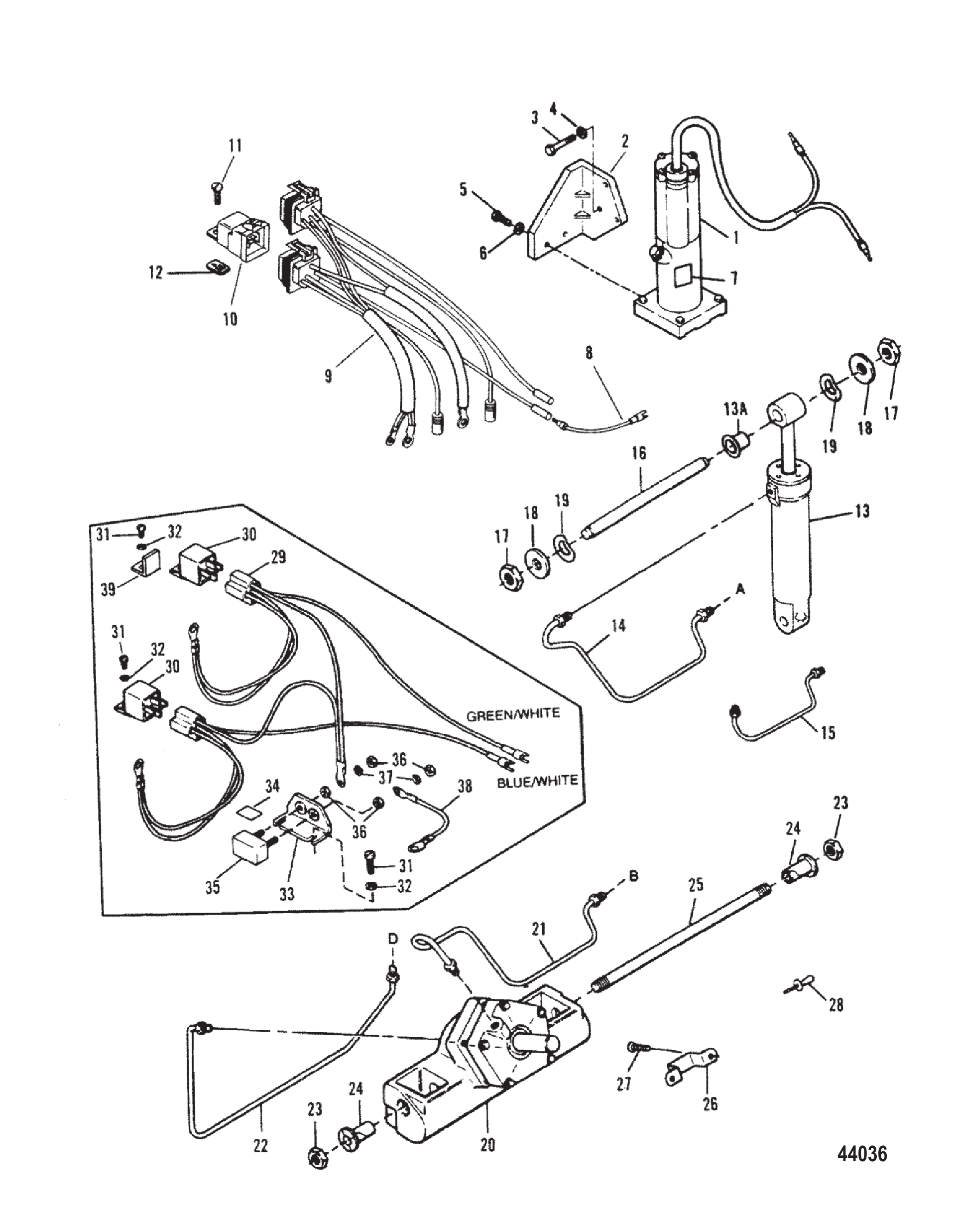 动力升降装置-第二代(子弹头连接器) Power Trim-Design II With Bullet Connectors