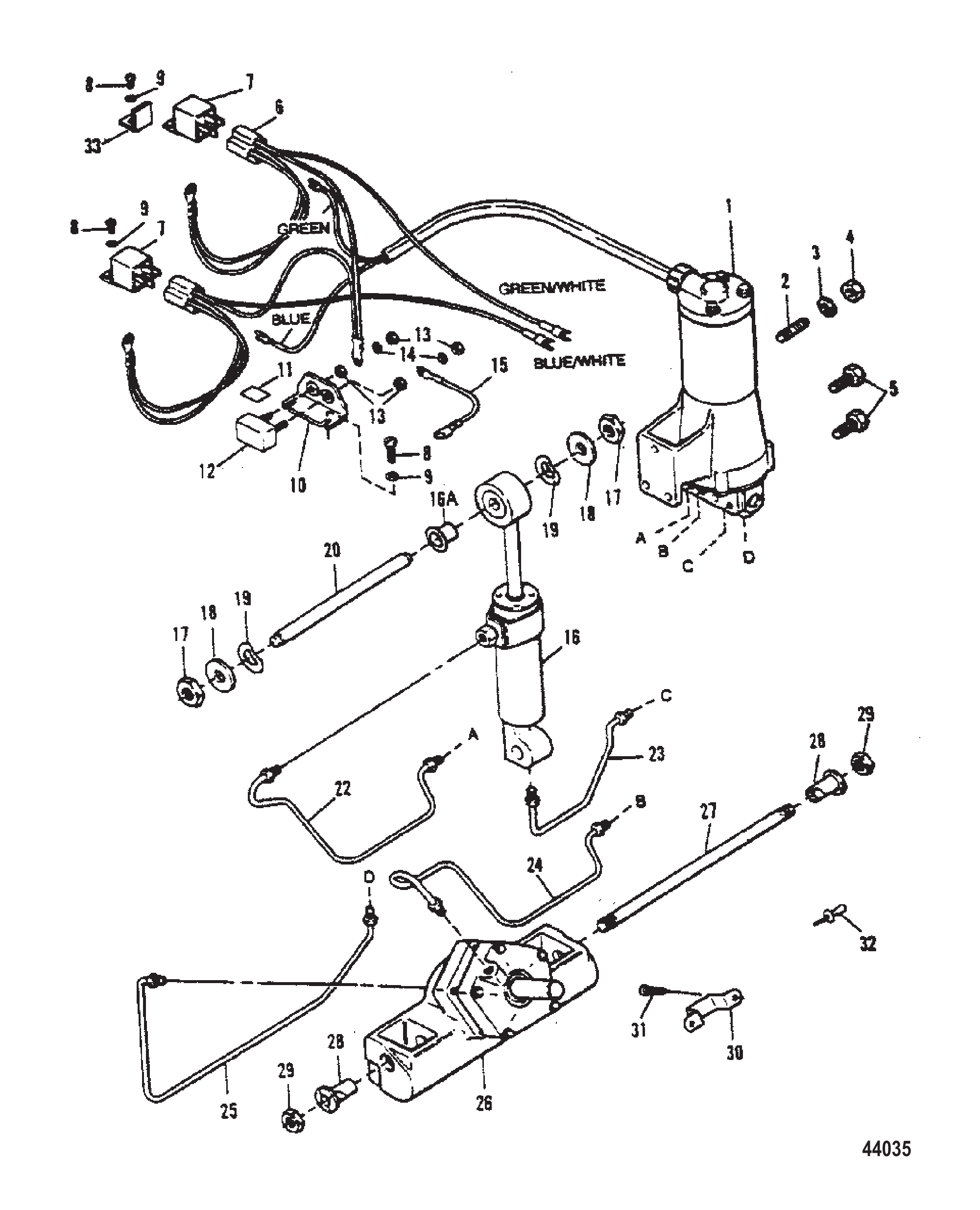 动力升降装置-第一代(卡口连接器) Power Trim-Design I With Bayonet Connectors