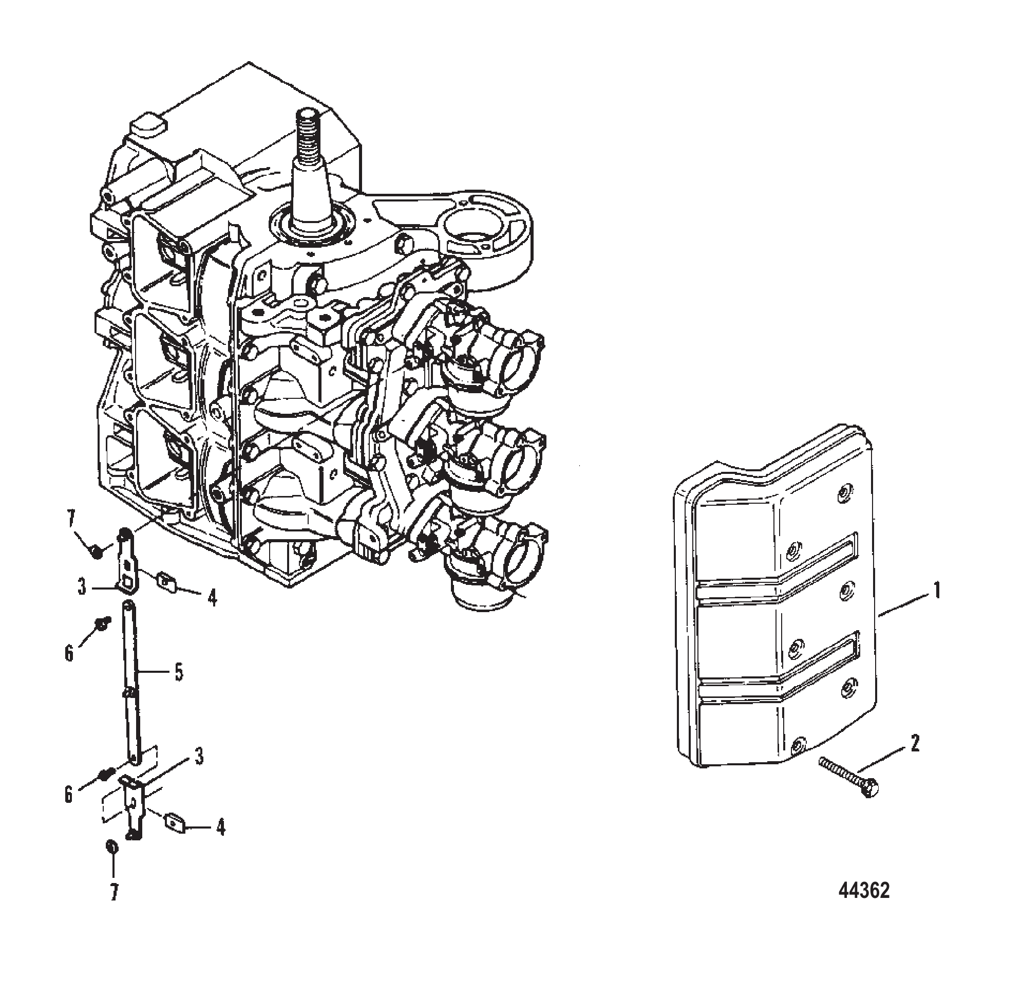 进气盖/油门联动装置 Intake Cover/Throttle Linkage