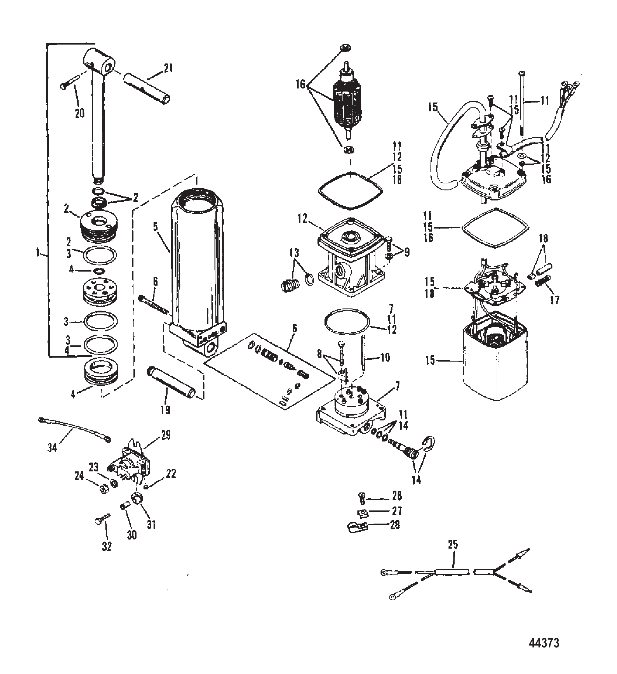 动力升降倾斜组件 Power Trim Components