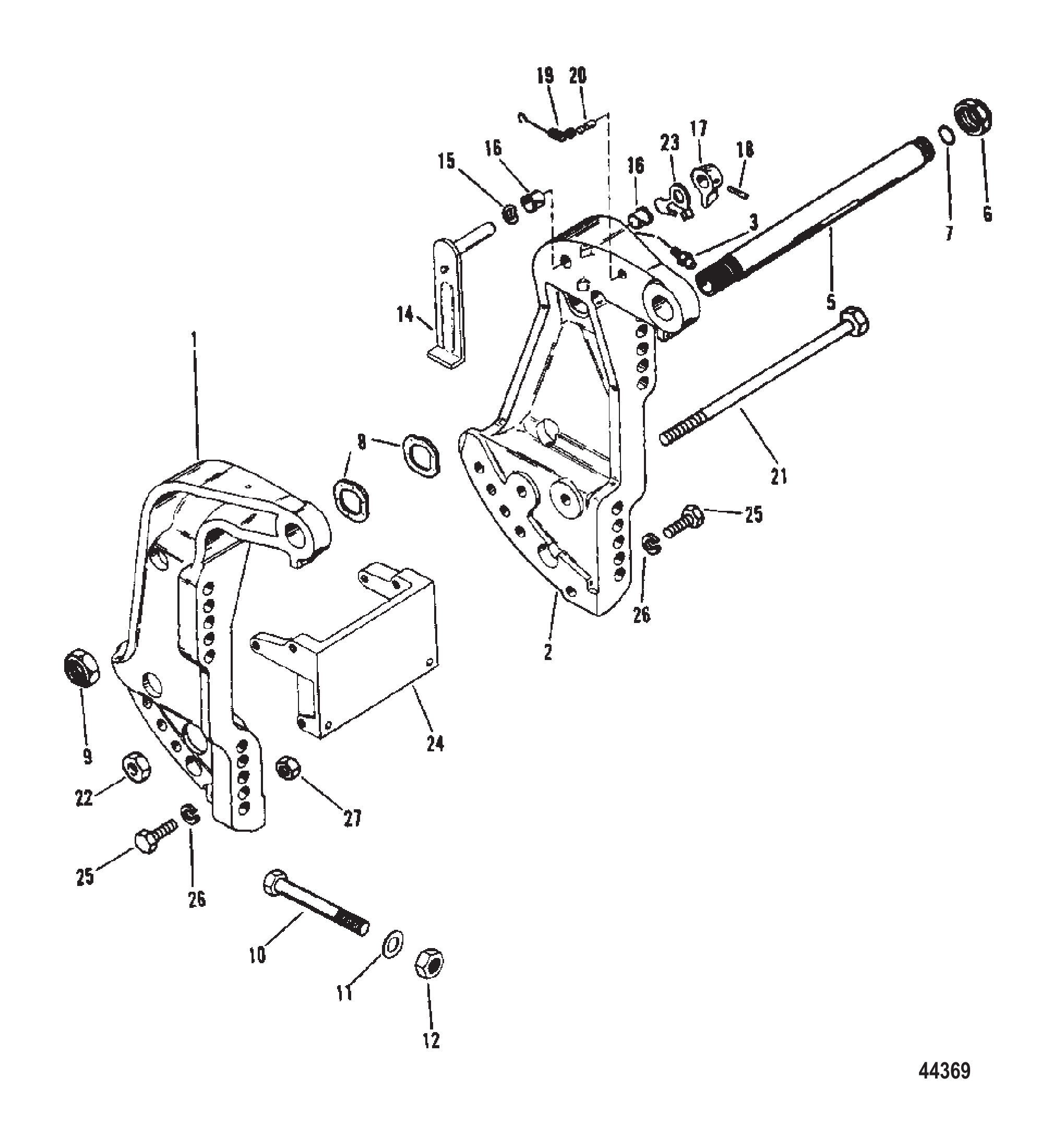 艉板支架 Transom Bracket