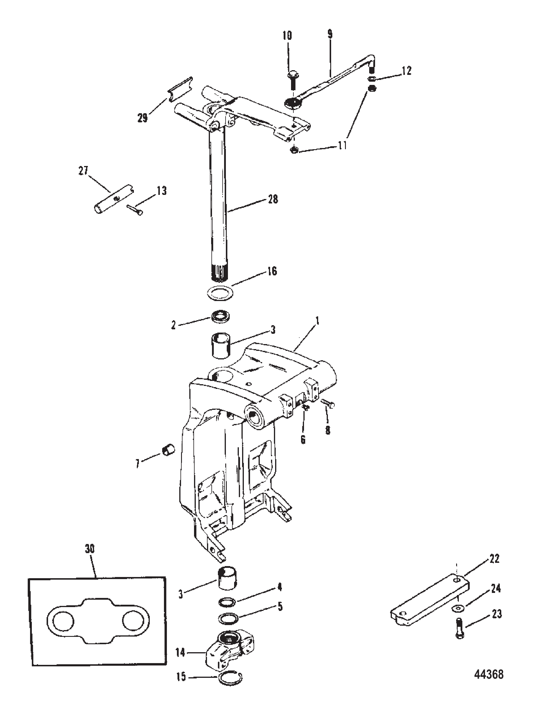 旋转支架与转向臂 Swivel Bracket And Steering Arm