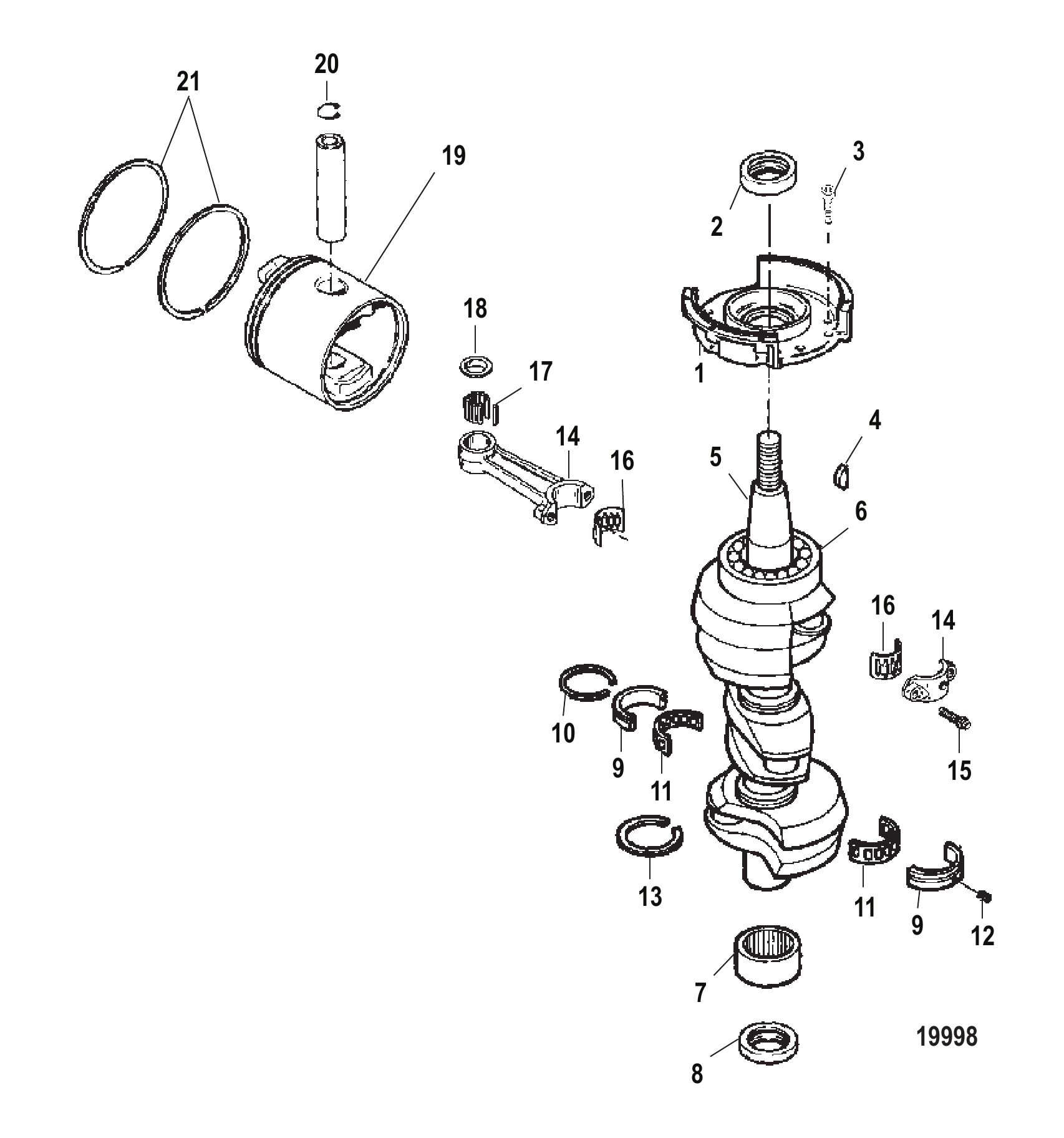 曲轴、活塞与连杆 Crankshaft And Piston And Conn Rods