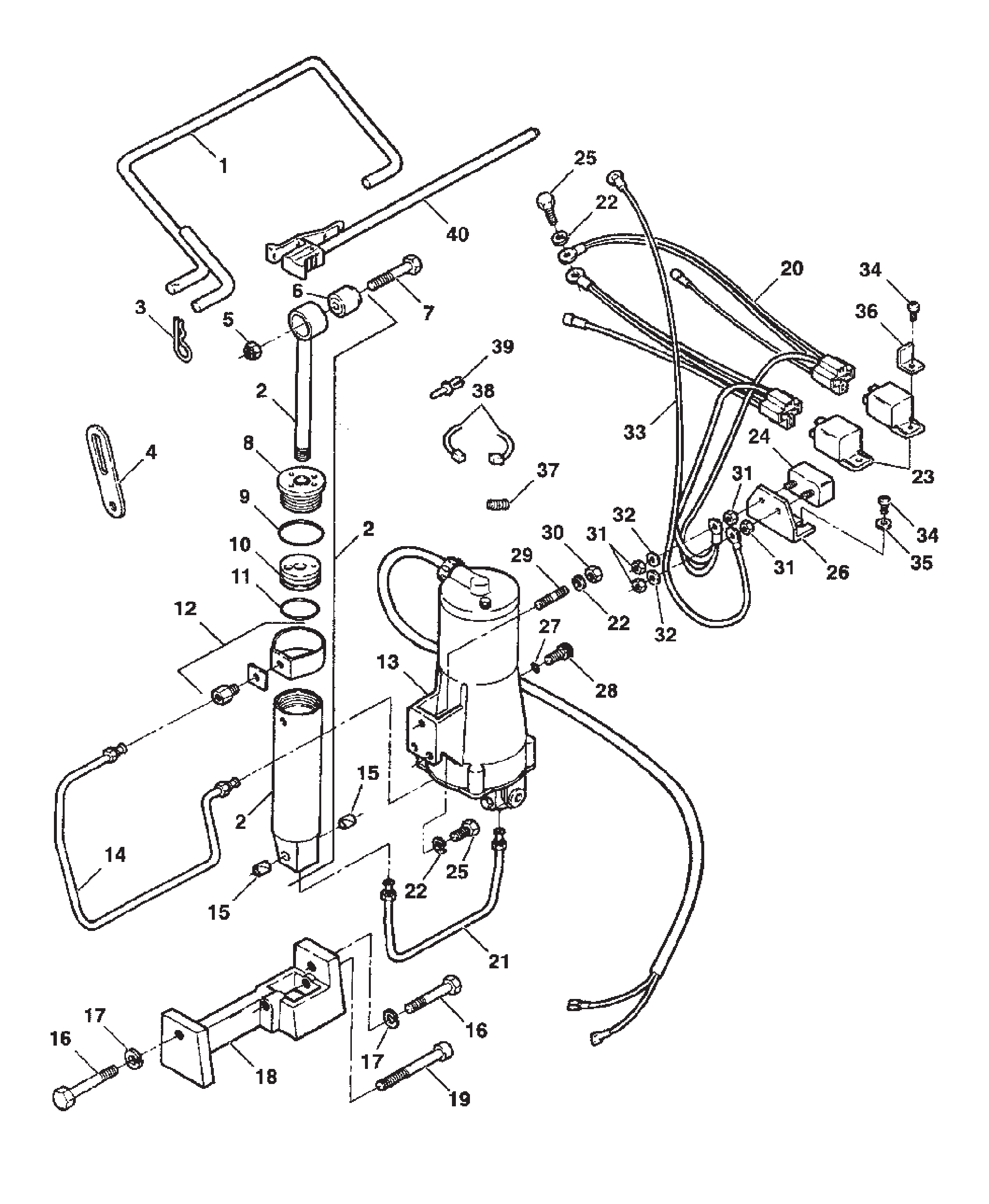 倾斜装置 (F5H244) TILT ASSEMBLY (F5H244)