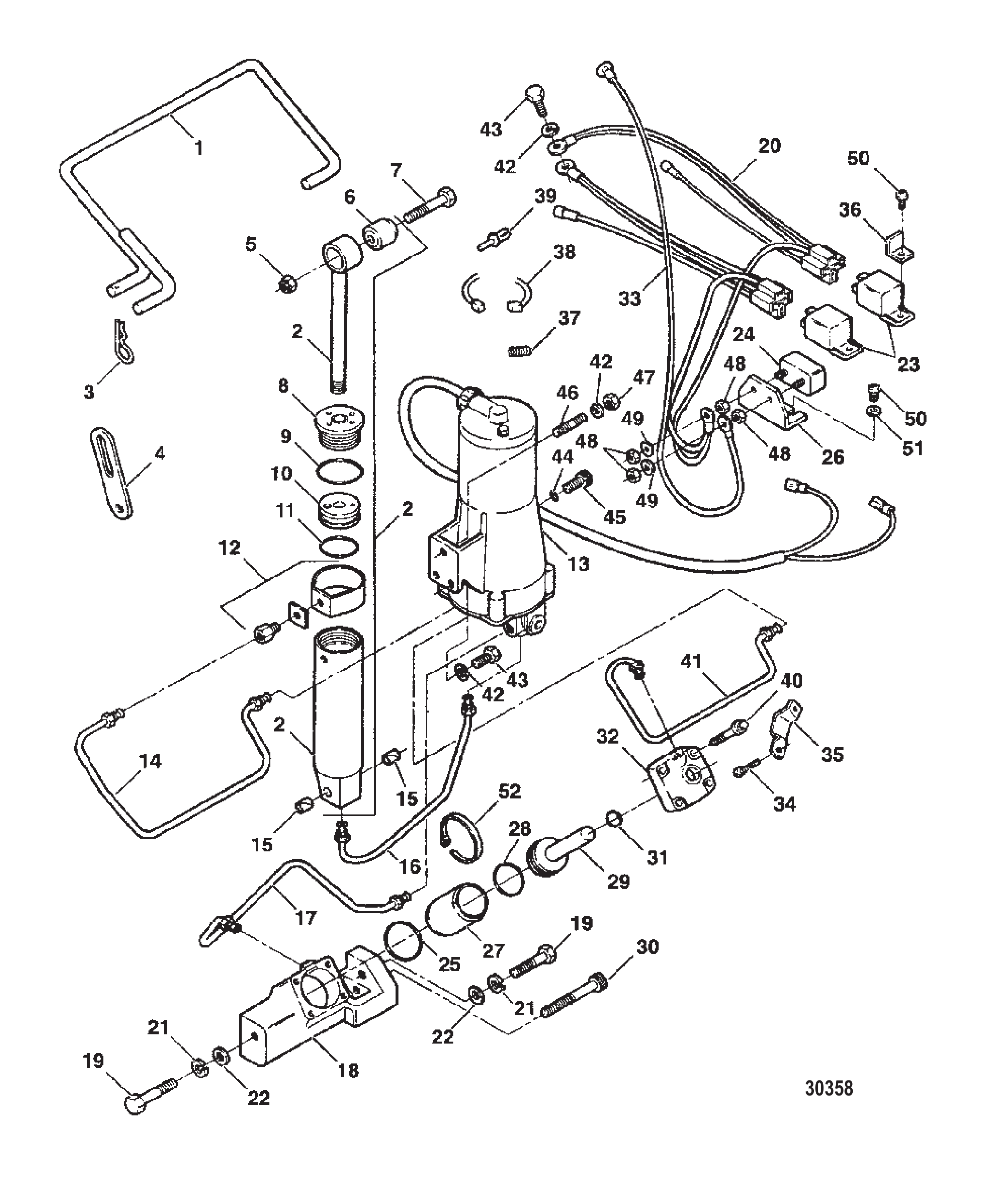 升降倾斜装置 (F5H209) TRIM & TILT ASSEMBLY (F5H209)