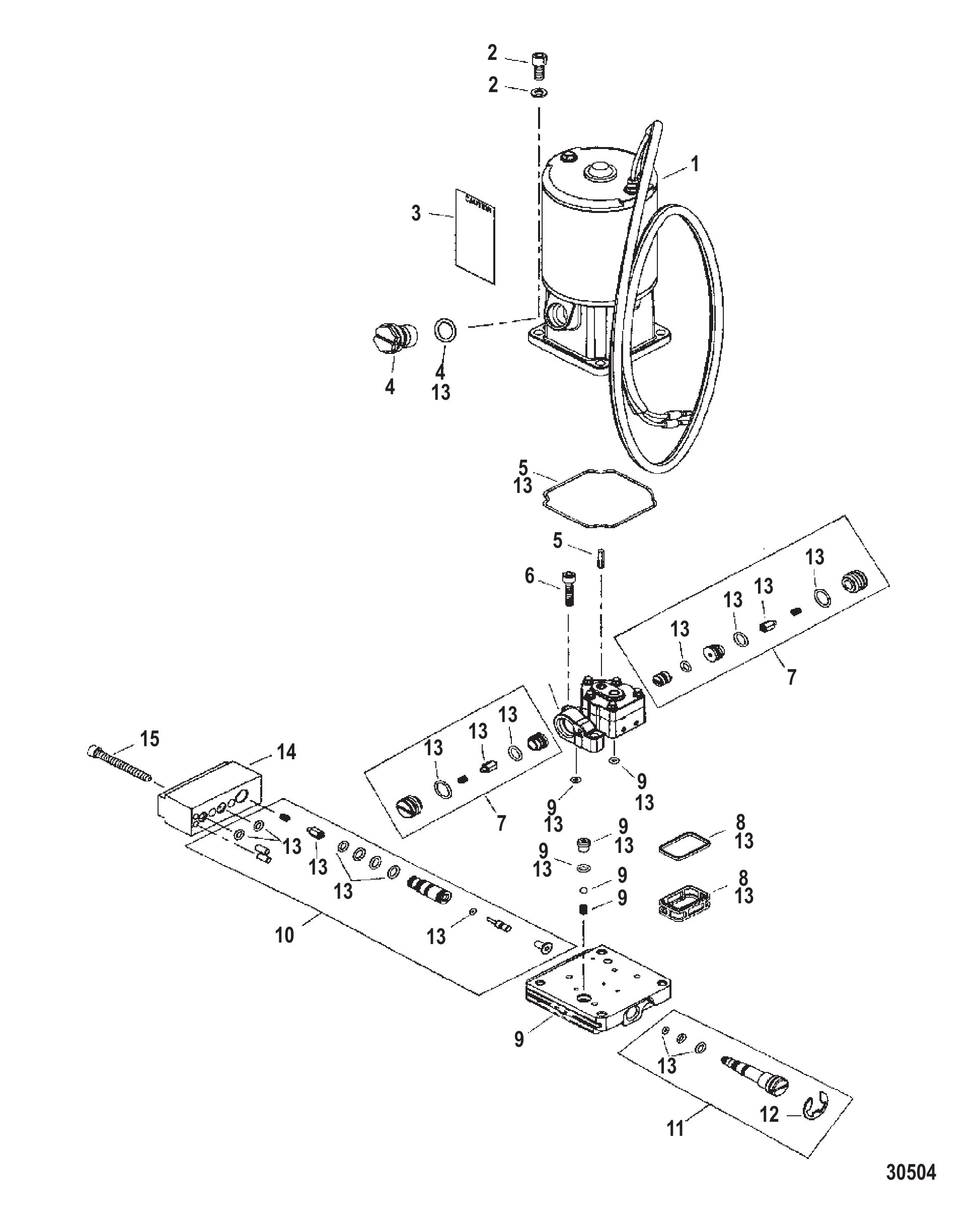 泵/马达总成 (853520A1) PUMP/MOTOR ASSEMBLY (853520A1)
