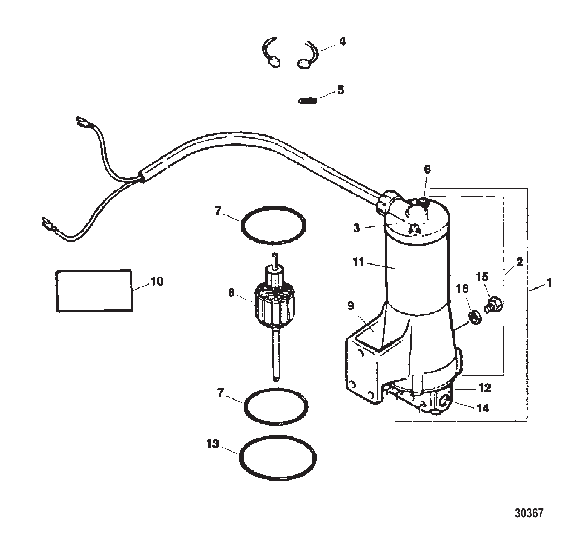 泵/马达总成 (F660541) (ID标签号 HYM-5001) PUMP/MOTOR ASSEMBLY (F660541) (ID TAG # HYM-5001)