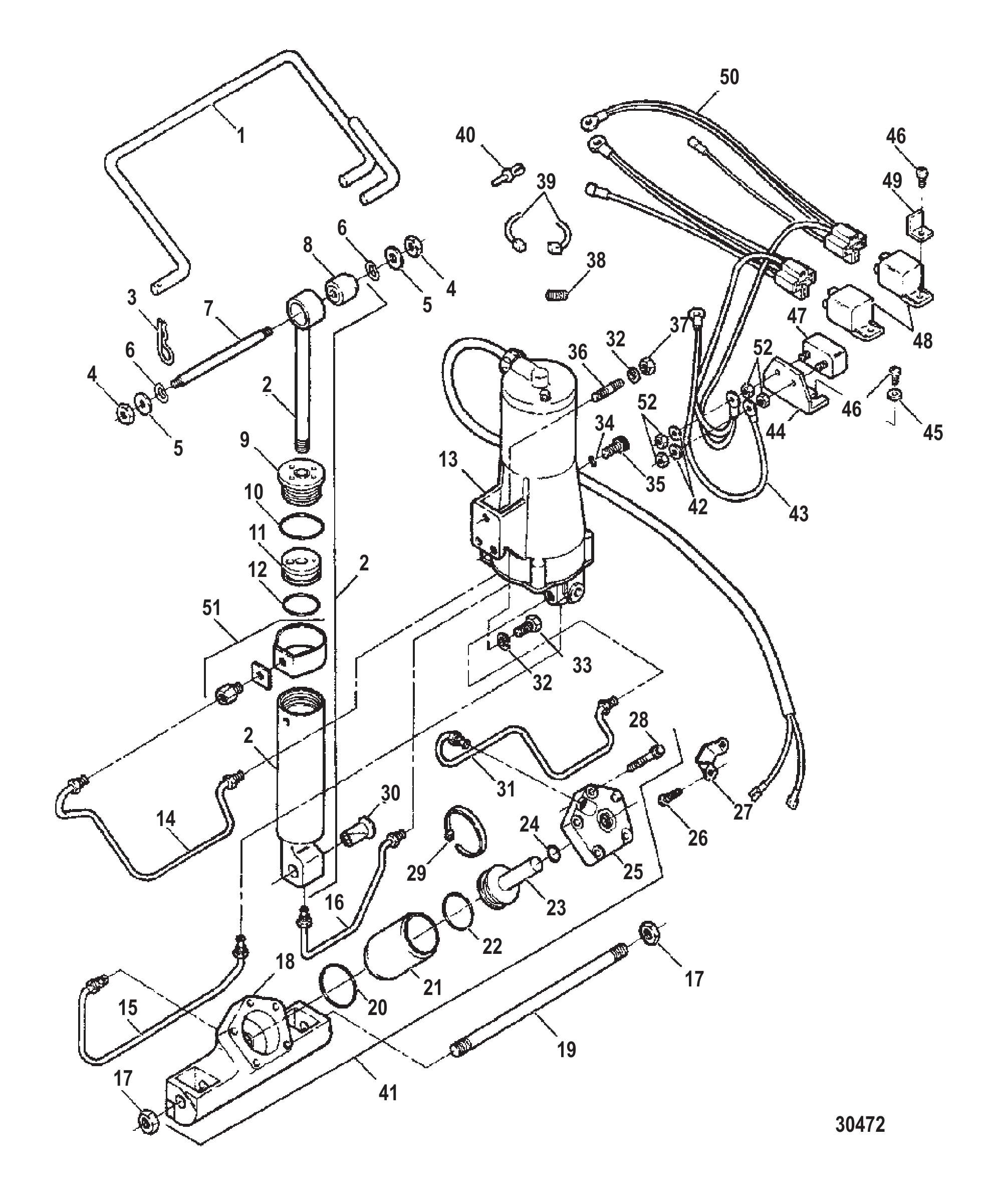 倾斜油缸总成 (FS654381 & FS719381 & 819108F) TILT CYLINDER ASSEMBLY (FS654381 & FS719381 & 819108F)