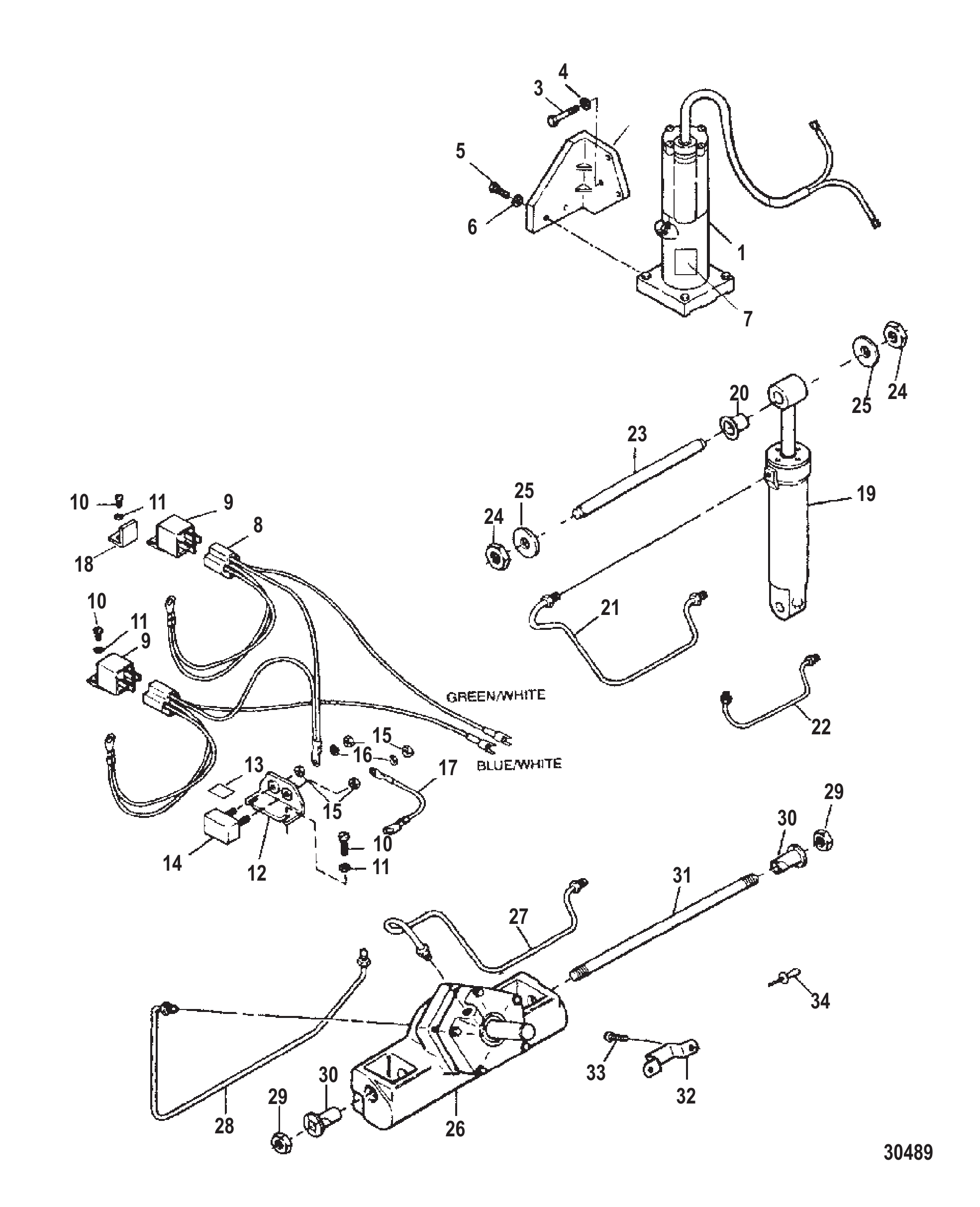 升降倾斜装置（卡口连接器）(819762A4) TRIM & TILT ASSEMBLY (BAYONET CONNECTORS) (819762A4)