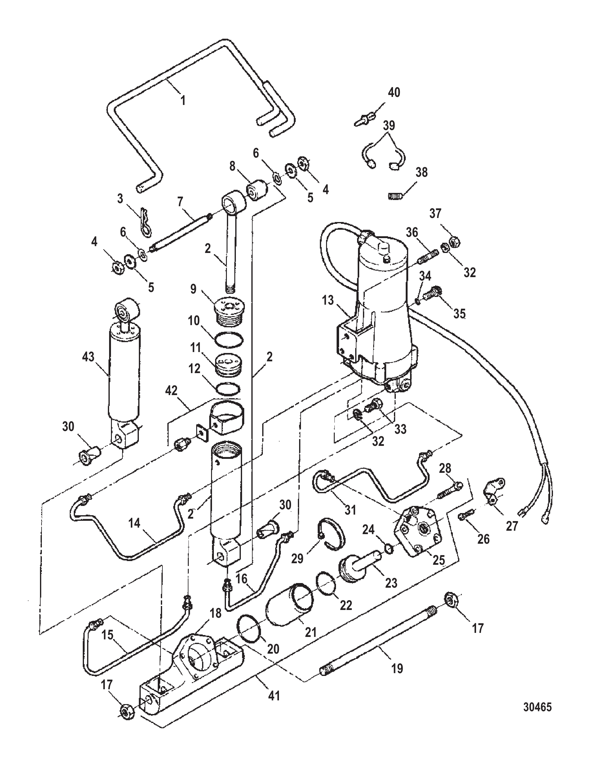 动力升降倾斜装置 F5H149-1 TRIM & TILT ASSEMBLY (F5H149-1)