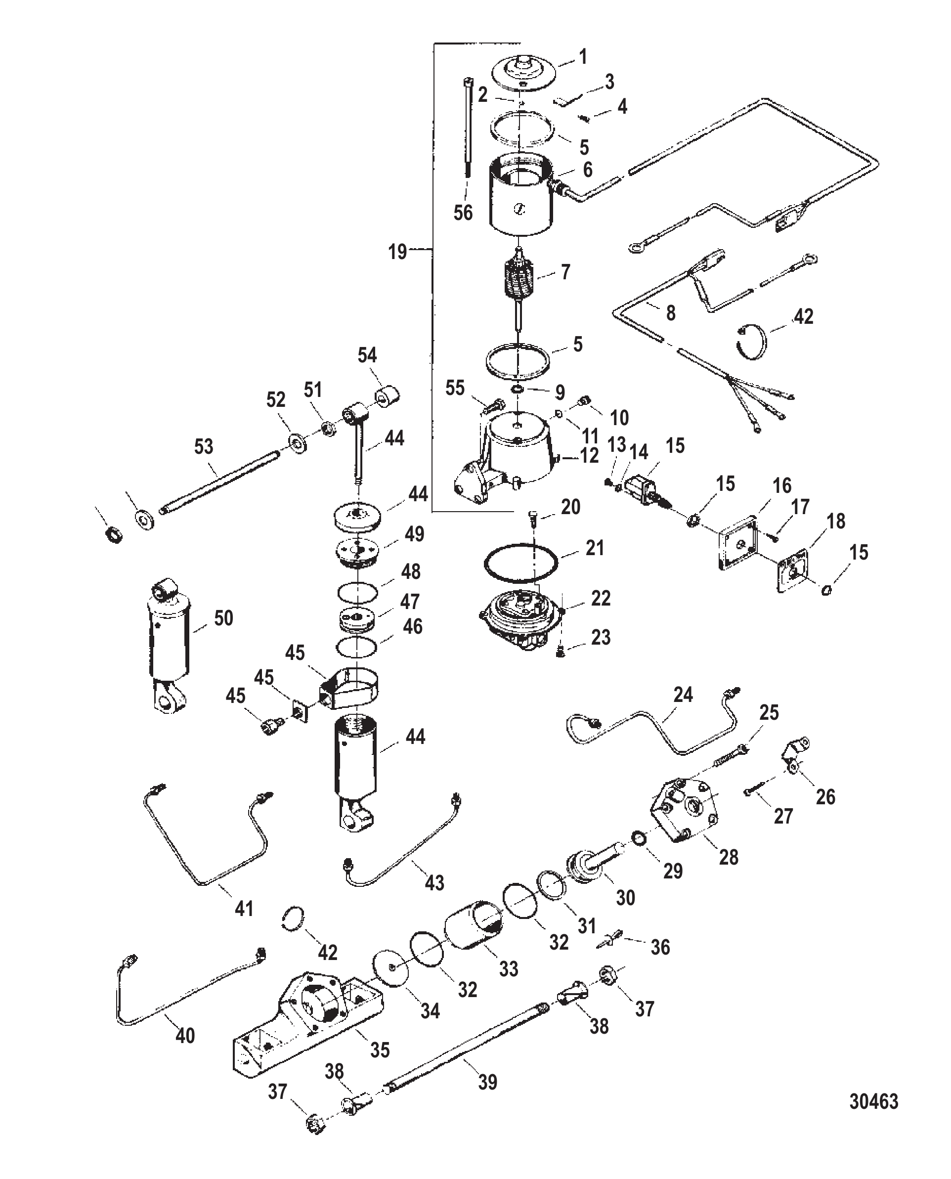 动力升降倾斜装置 F5H149 & F5H150 TRIM & TILT ASSEMBLY (F5H149 & F5H150)