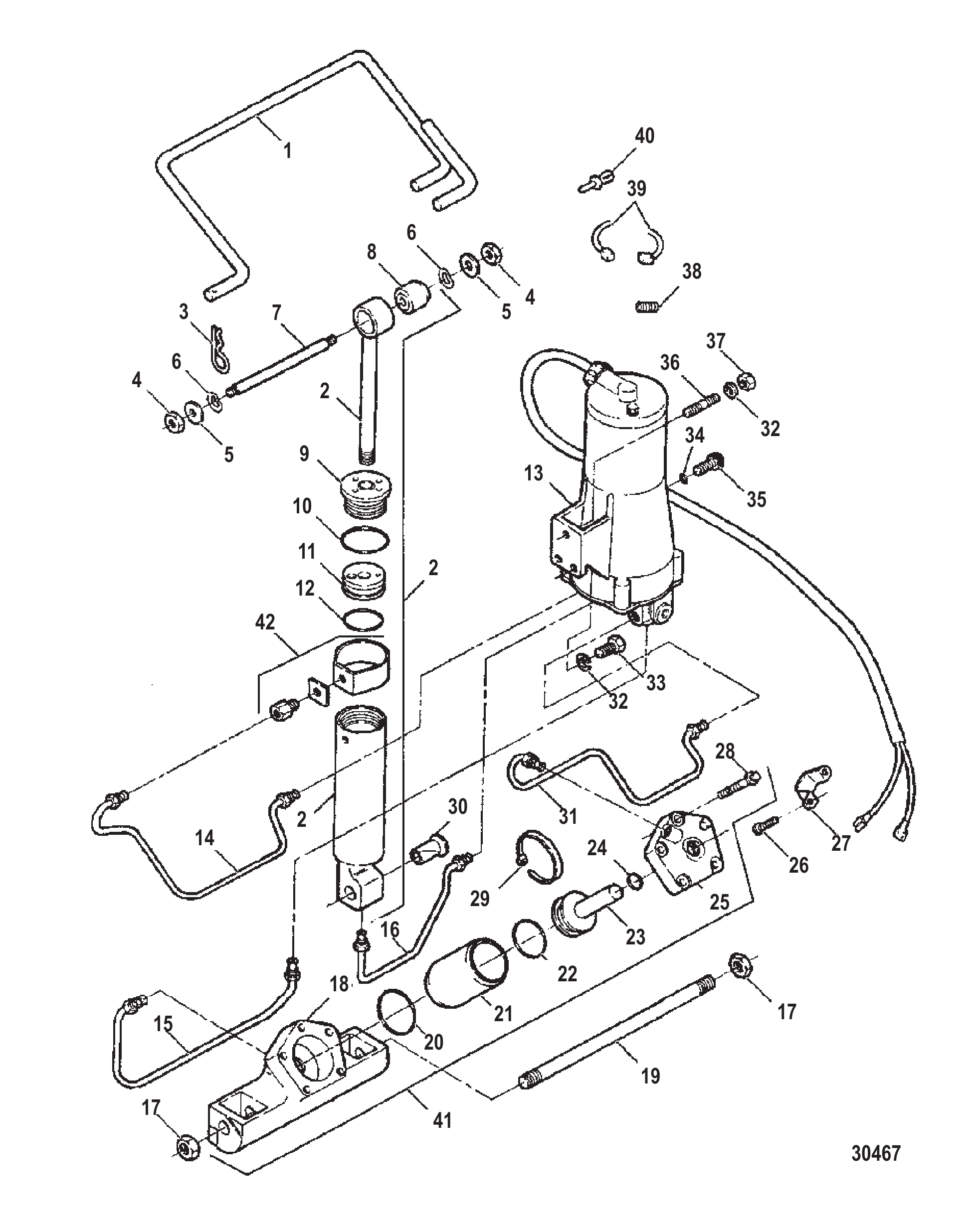 动力升降倾斜装置 F5H150-1 TRIM & TILT ASSEMBLY (F5H150-1)