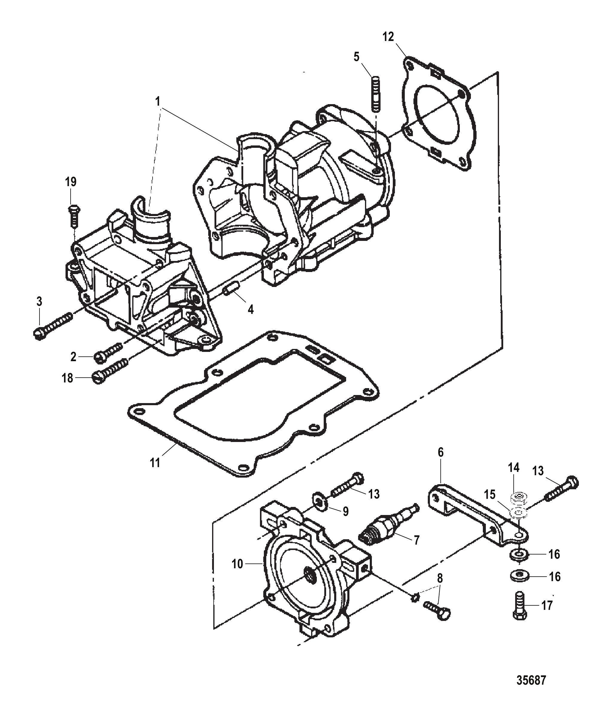 气缸体总成 CYLINDER BLOCK ASSEMBLY