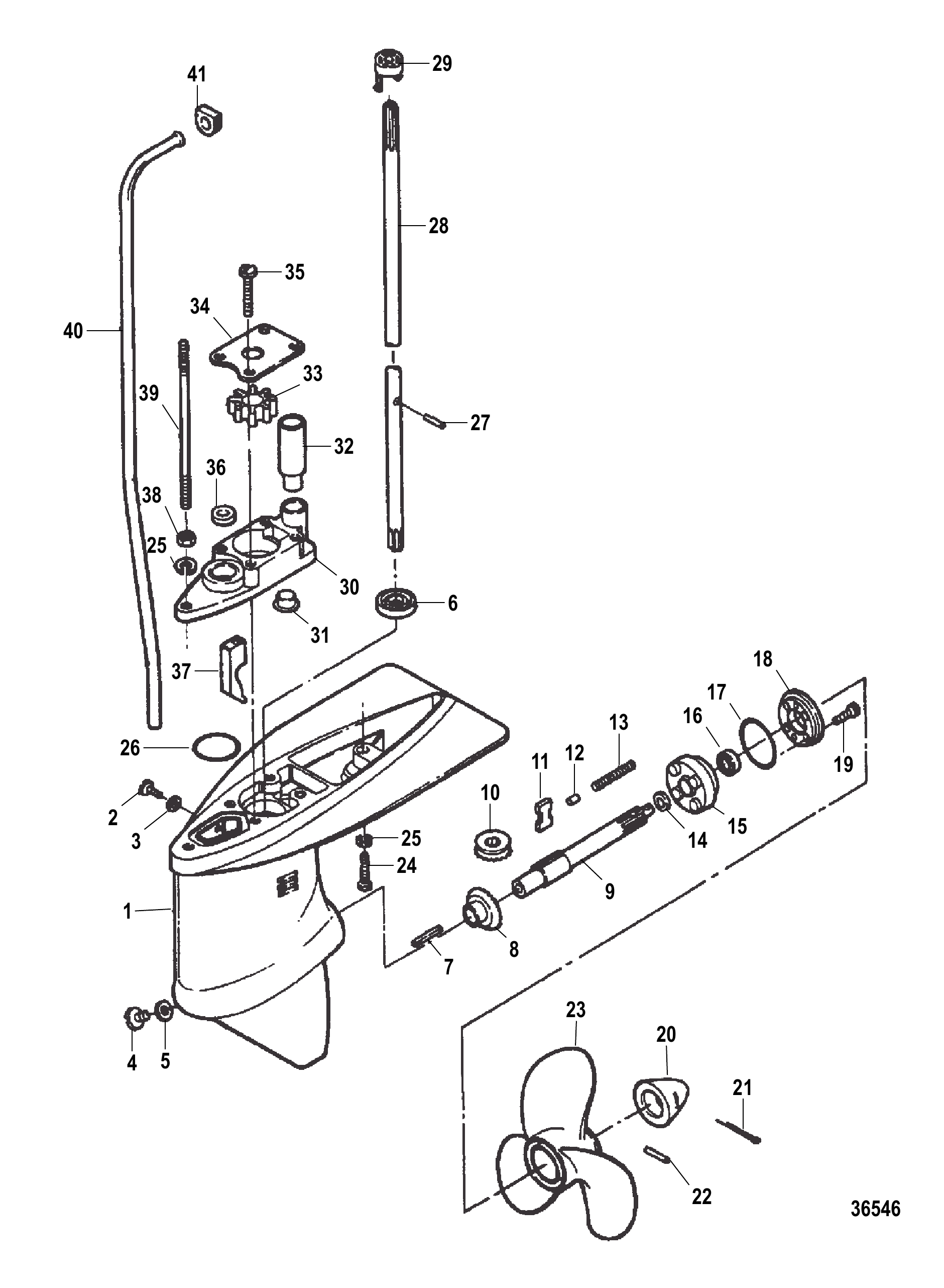 齿轮箱总成 GEAR HOUSING ASSEMBLY