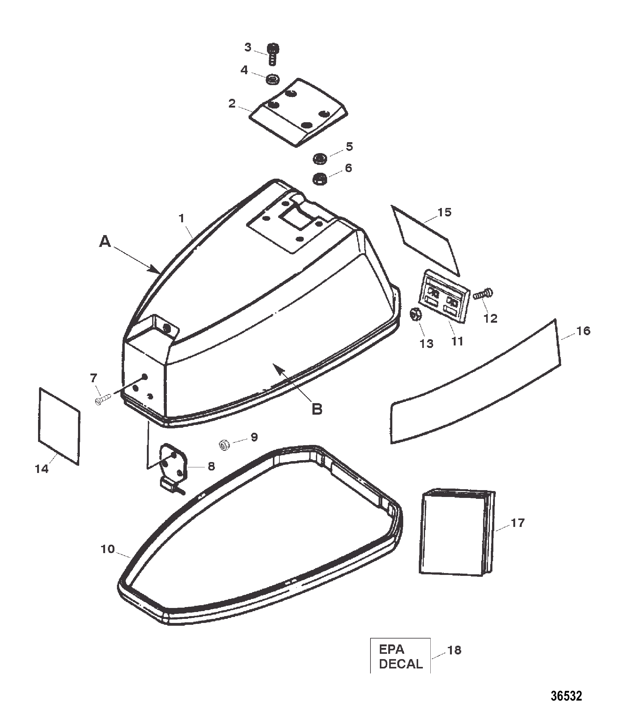 顶盖总成 TOP COWL ASSEMBLY