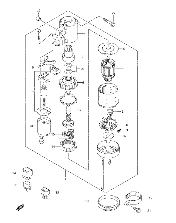 启动马达 Starting Motor