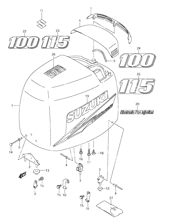 发动机罩(2010及更新款) Engine Cover (2010 & Newer)
