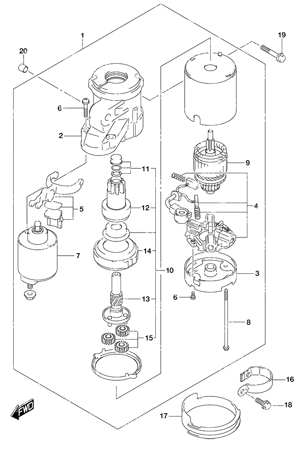 启动马达 Starting Motor