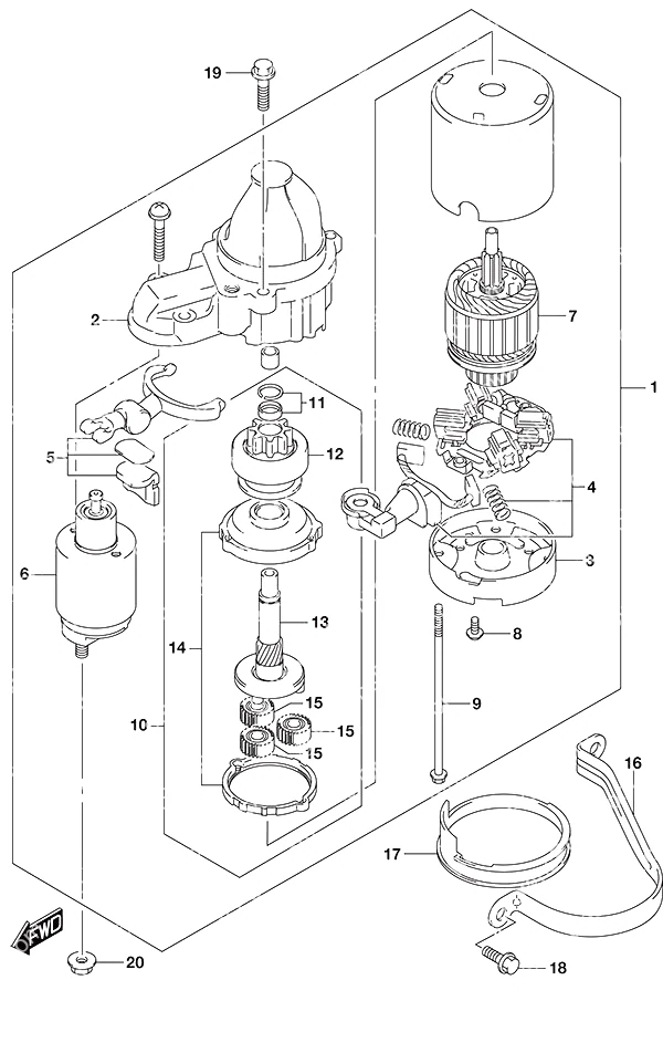 启动马达 Starting Motor
