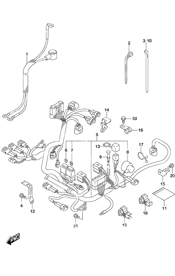 非遥控线束 Harness Non-Remote Control