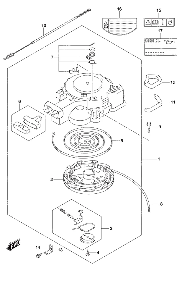 反冲启动器 Recoil Starter