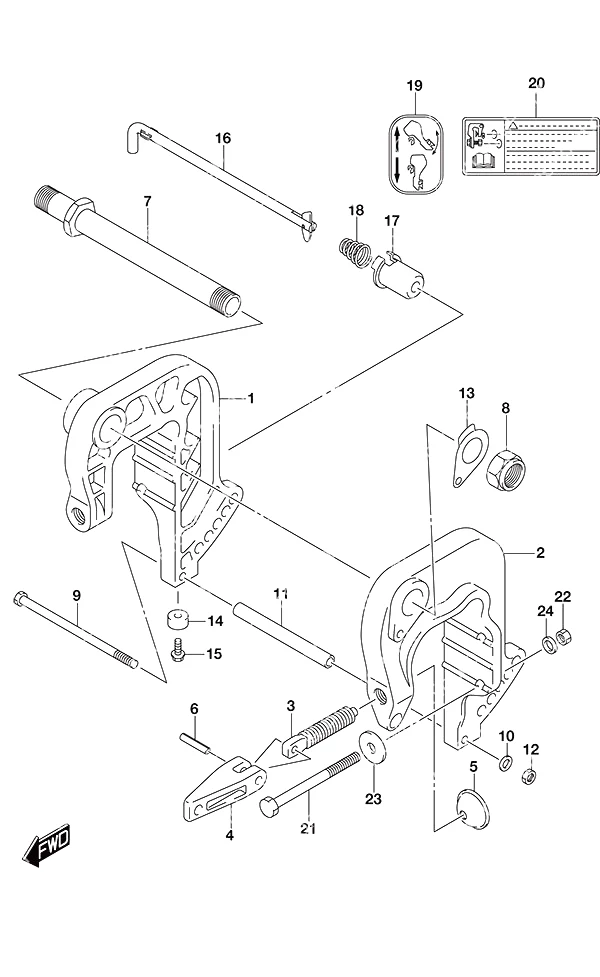 非遥控夹紧支架 Clamp BracketNon-Remote Control