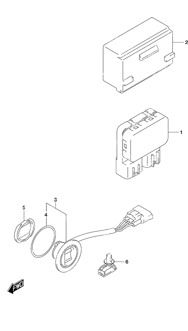 带动力倾斜的动力升降倾斜开关遥控器 PTT SwitchRemote Control w/Power Tilt