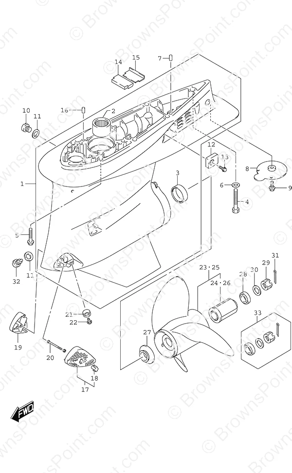 齿轮箱不锈钢型号 Gear Case SS Model