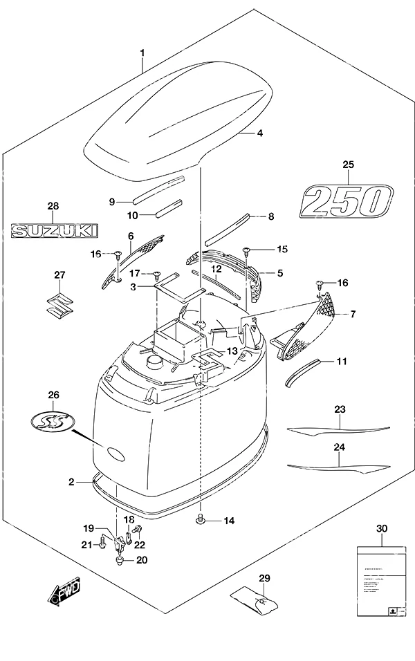 不锈钢型号发动机罩 Engine CoverSS Model