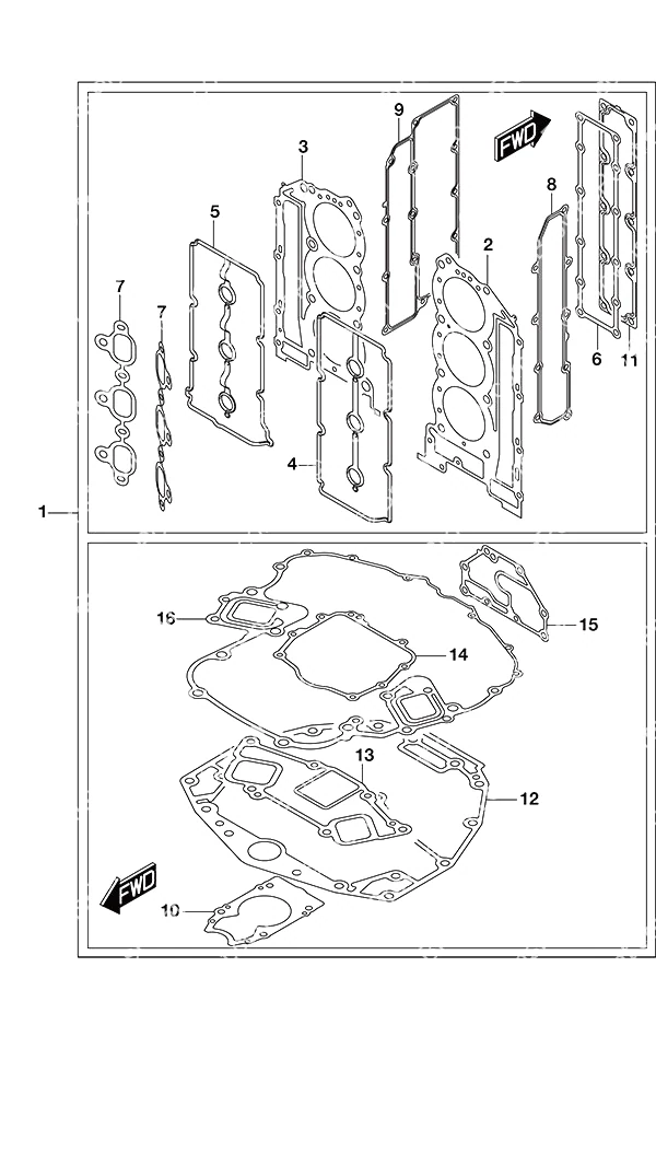选配: 衬垫套装 Opt: Gasket Set