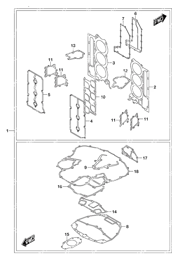 选配: 衬垫套装 Opt: Gasket Set