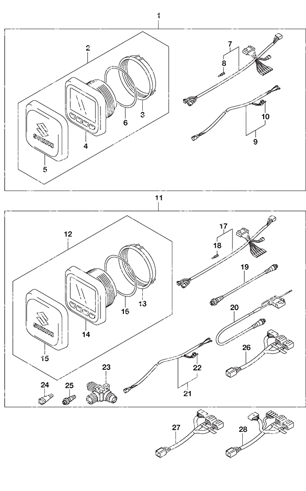 选配:多功能仪表(1) Opt: Multi-Function Gauge (1)