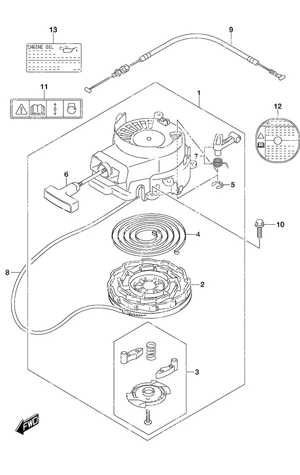 反冲启动器 Recoil Starter