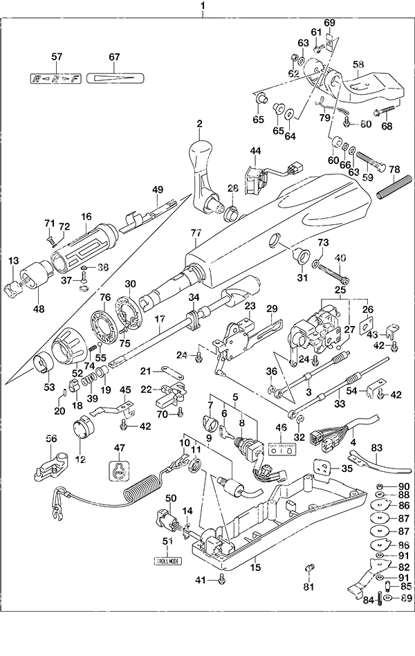 选配: 舵柄 Opt: Tiller Handle