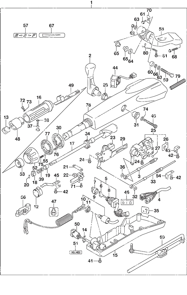 选配: 舵柄 Opt: Tiller Handle