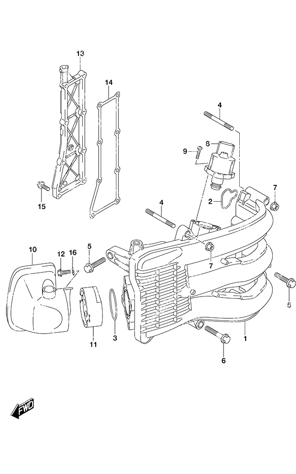 进气歧管/消音器/排气盖 Intake Manifold/ Silencer/Exhaust Cover