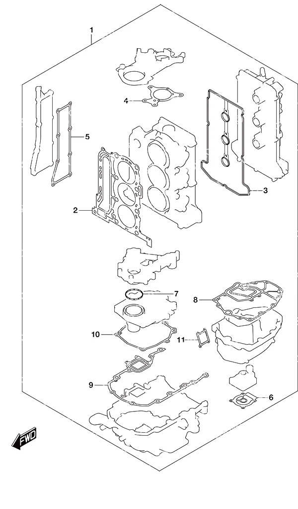 选配: 衬垫套装 Opt: Gasket Set