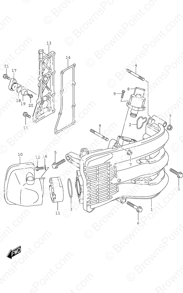 进气歧管/消音器/排气盖 Intake Manifold/ Silencer/Exhaust Cover