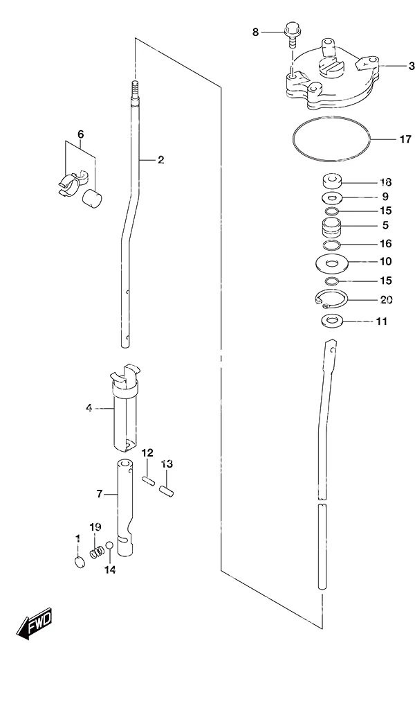 换挡杆高推力组件 Shift RodHigh Thrust