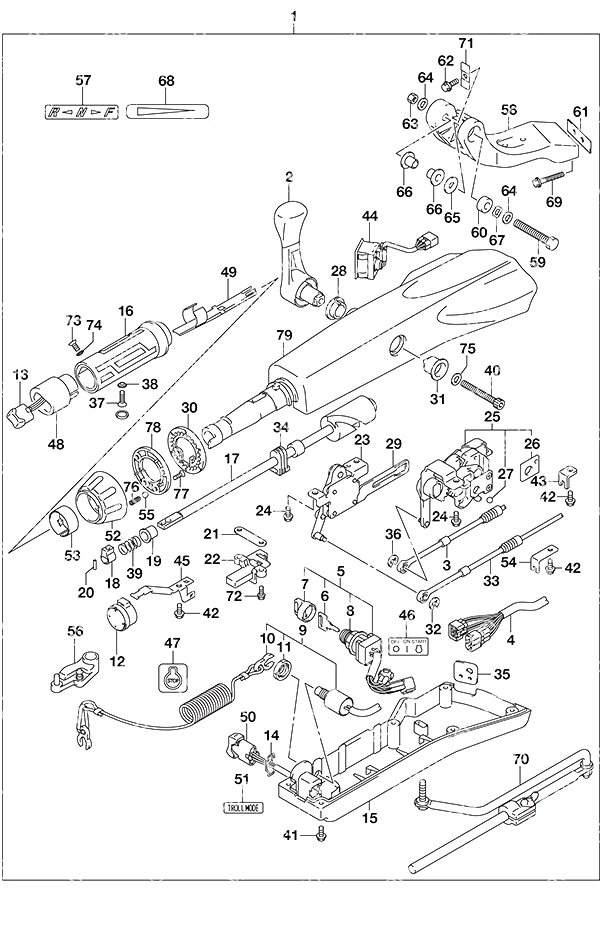 选配: 舵柄 Opt: Tiller Handle