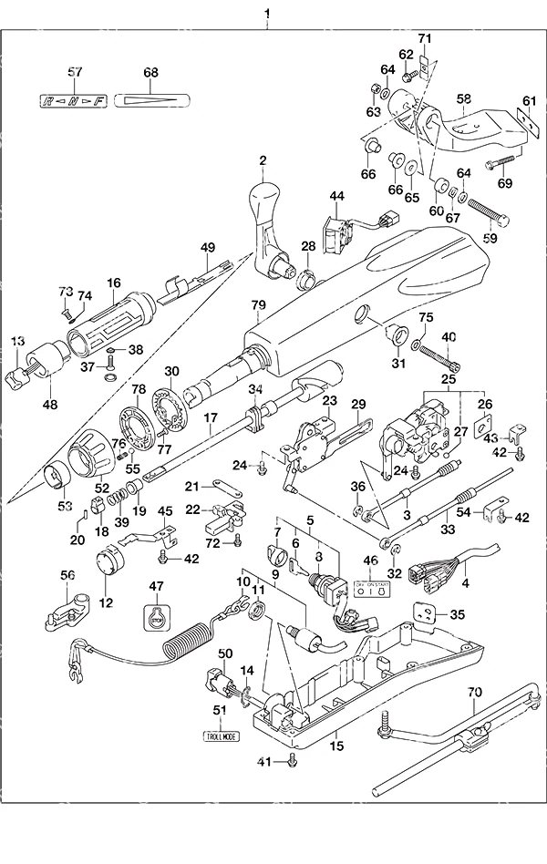 选配: 舵柄 Opt: Tiller Handle