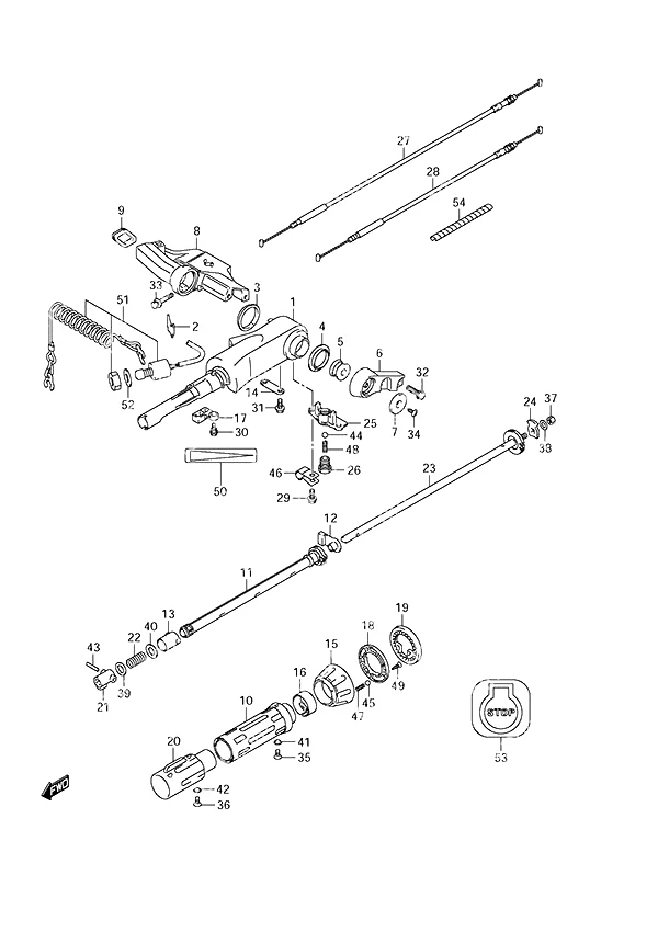 舵柄手柄 Tiller Handle
