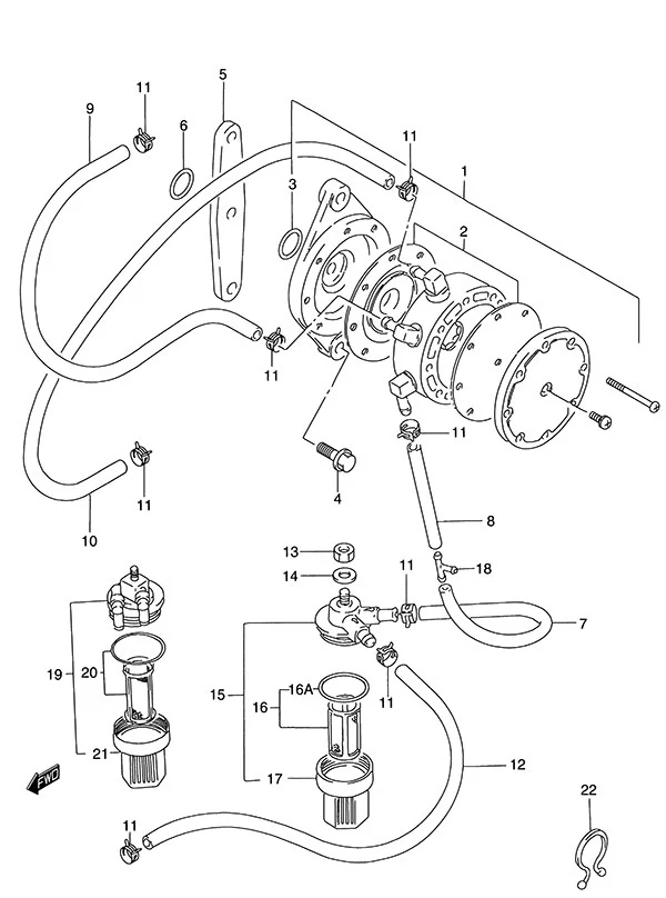 燃油泵(1995至1996款) Fuel Pump(1995 to 1996)