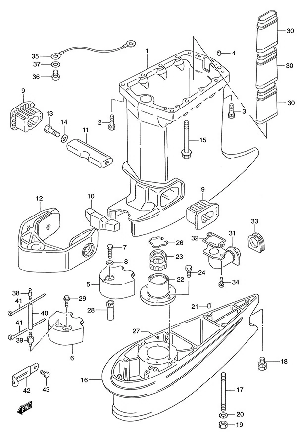 驱动轴壳体 Drive Shaft Housing