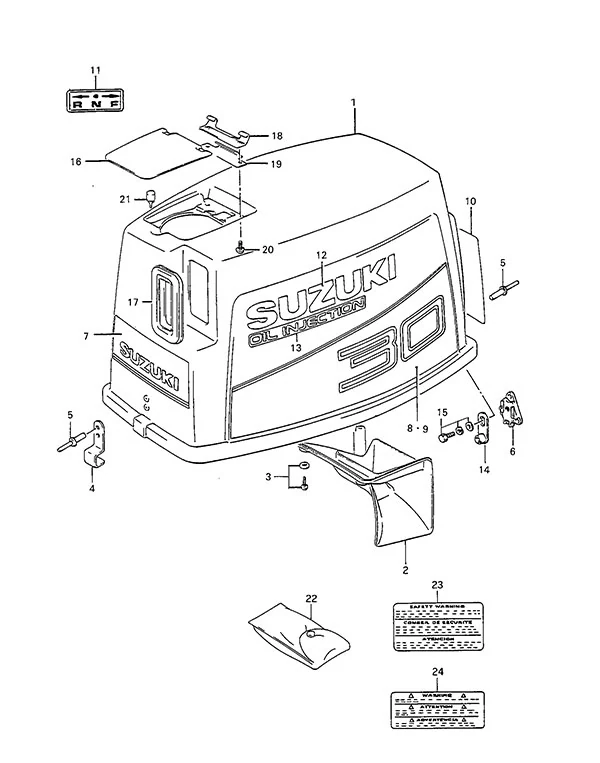 动力单元(DT40TC型 1990至1993年款) Power Unit(DT40TC 1990 to 1993)