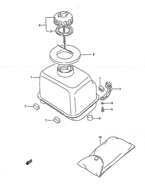 油箱(1988至1993款) Fuel Tank(1988 to 1993)