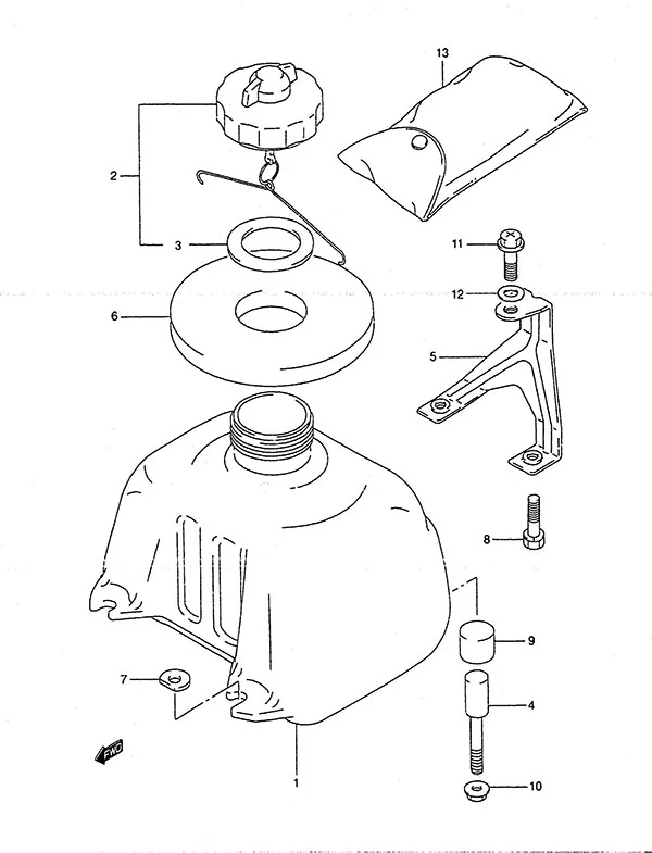油箱(1994至1998款) Fuel Tank(1994 to 1998)
