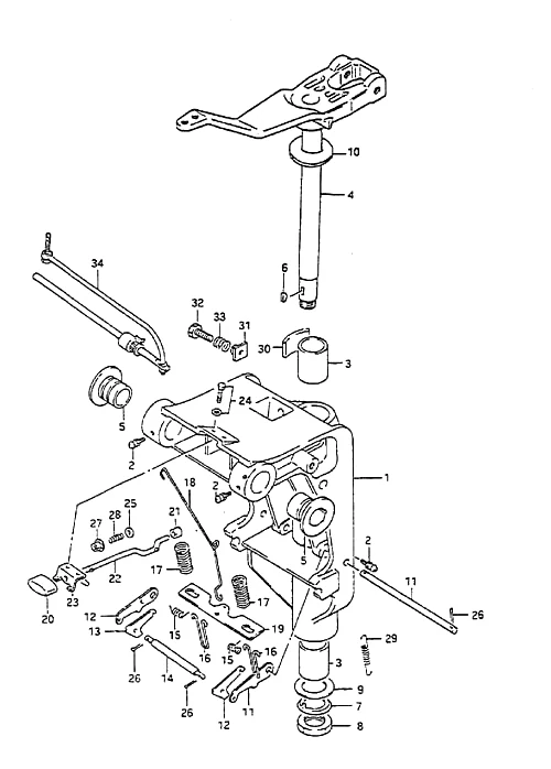 旋转支架(1988-1994款) Swivel Bracket(1988 to 1994)