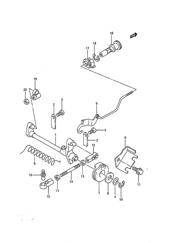 油门轴 Throttle Shaft